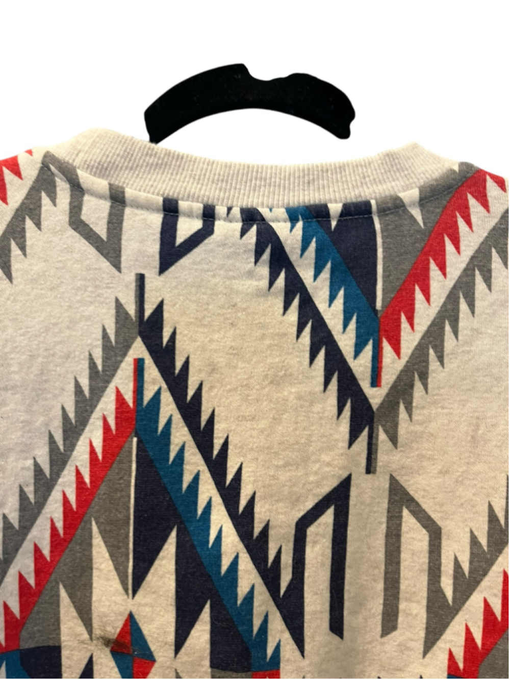 Ariat Cropped Chimayo Grande Print Sweatshirt Size L Southwestern Boho Aztec - Picture 8 of 9